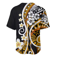 Plumeria Polynesian Baseball Jersey Trending Gold LT6 - Wonder Print Shop