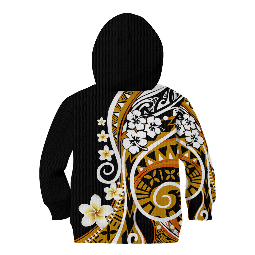 Plumeria Polynesian Kid Hoodie Trending Gold LT6 - Wonder Print Shop