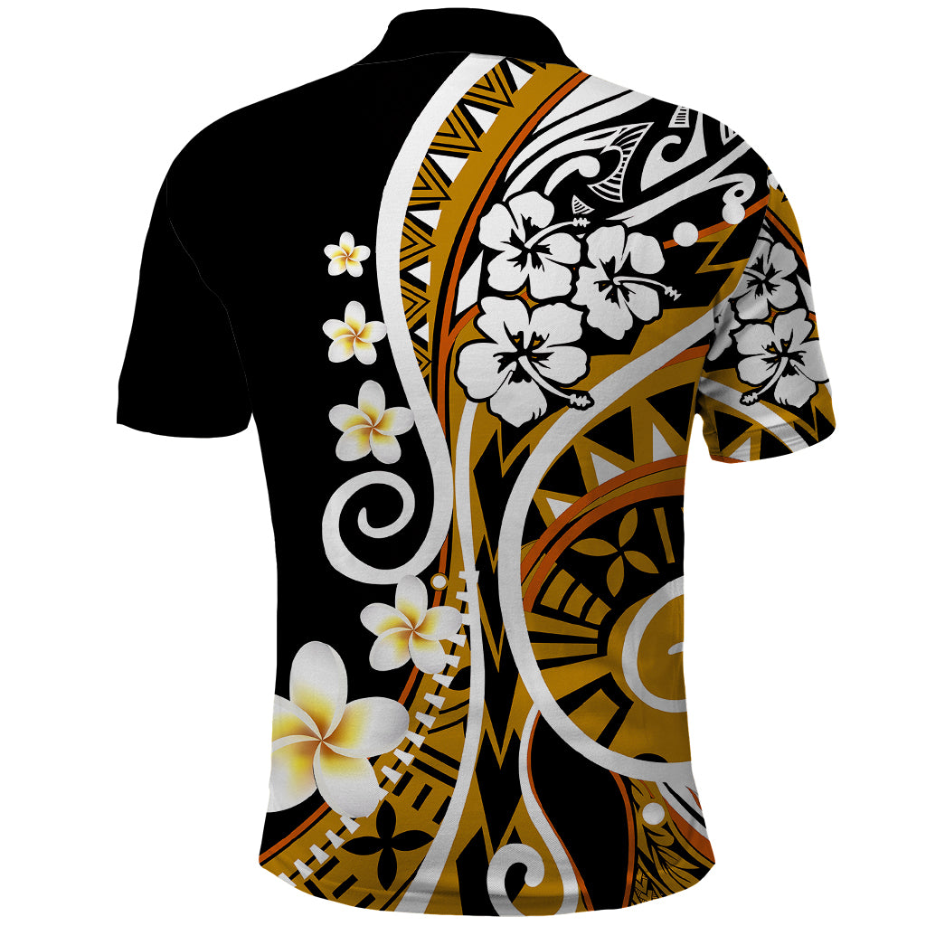 Plumeria Polynesian Polo Shirt Trending Gold LT6 - Wonder Print Shop