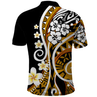 Plumeria Polynesian Polo Shirt Trending Gold LT6 - Wonder Print Shop