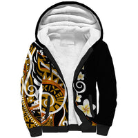 Plumeria Polynesian Sherpa Hoodie Trending Gold LT6 - Wonder Print Shop