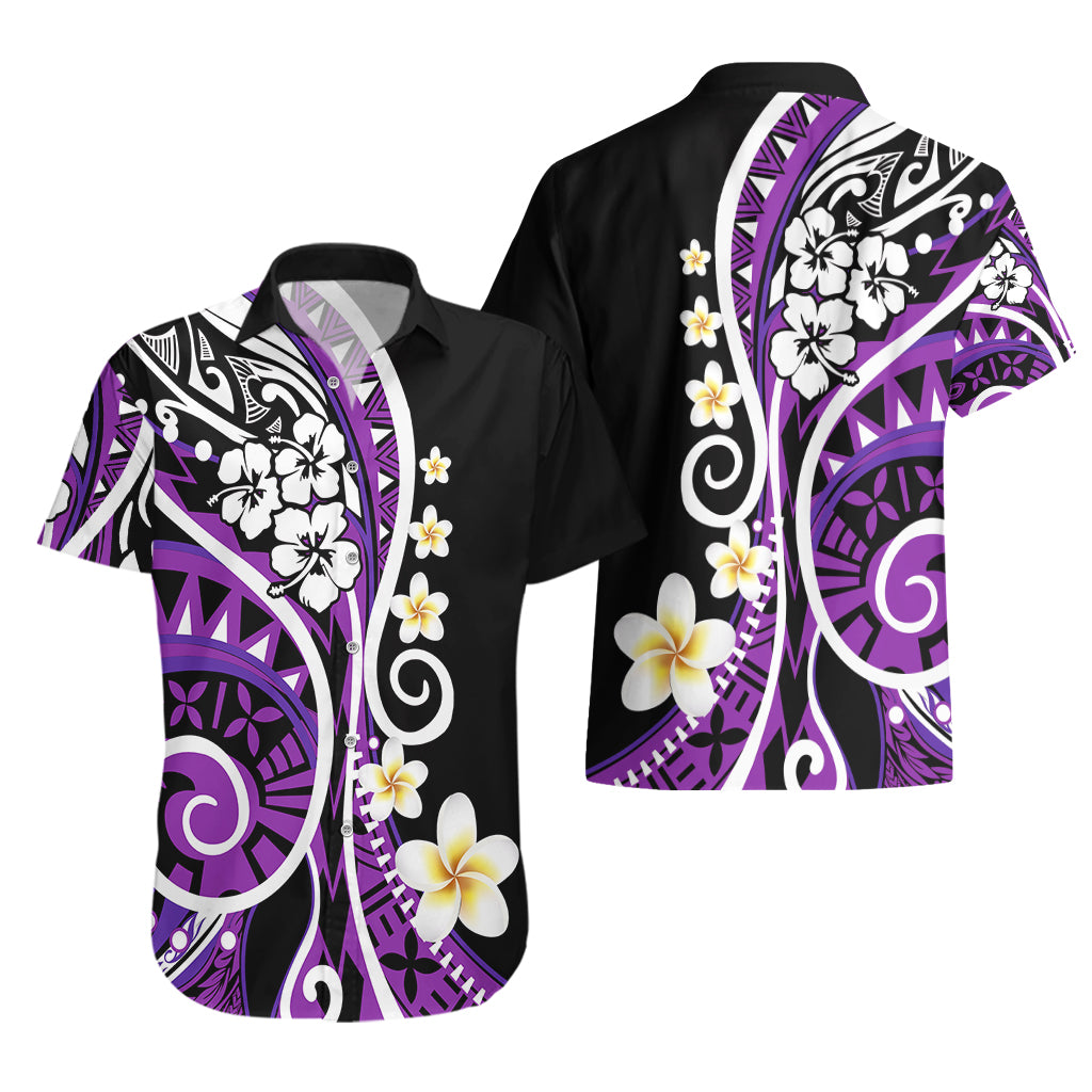 Plumeria Polynesian Hawaiian Shirt Trending Purple LT6 - Wonder Print Shop