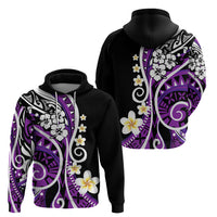 Plumeria Polynesian Hoodie Trending Purple LT6 - Wonder Print Shop