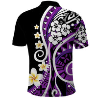 Plumeria Polynesian Polo Shirt Trending Purple LT6 - Wonder Print Shop