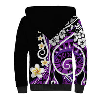 Plumeria Polynesian Sherpa Hoodie Trending Purple LT6 - Wonder Print Shop