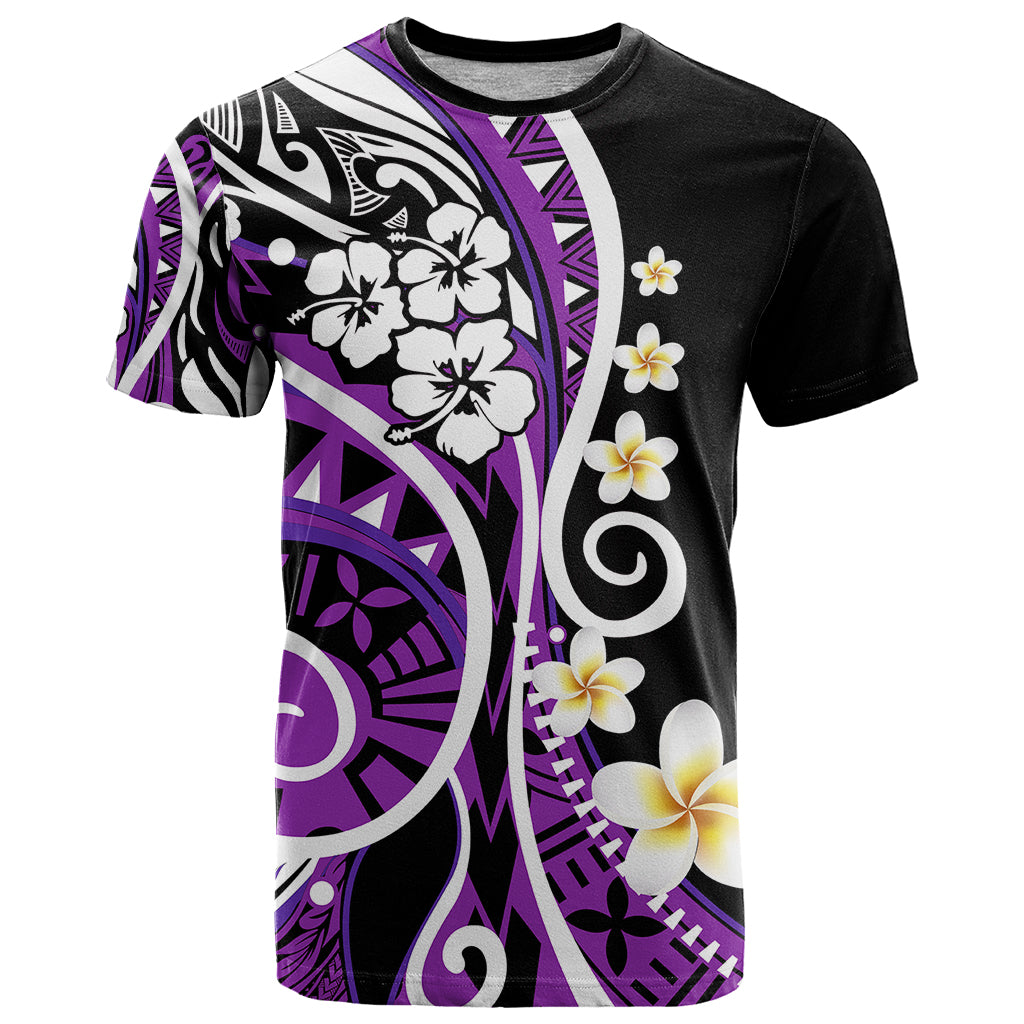 Plumeria Polynesian T Shirt Trending Purple LT6 - Wonder Print Shop