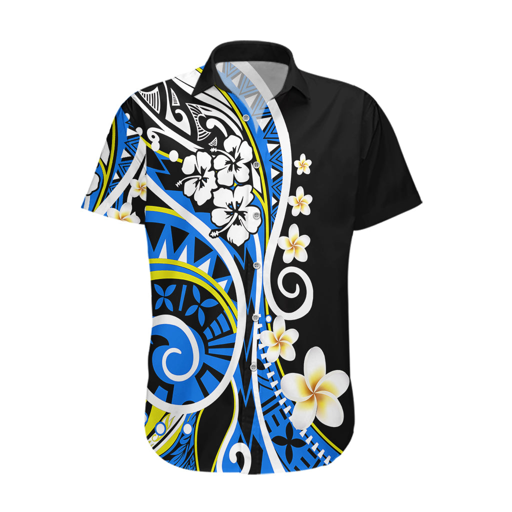 Plumeria Polynesian Hawaiian Shirt Trending Blue LT6 - Wonder Print Shop