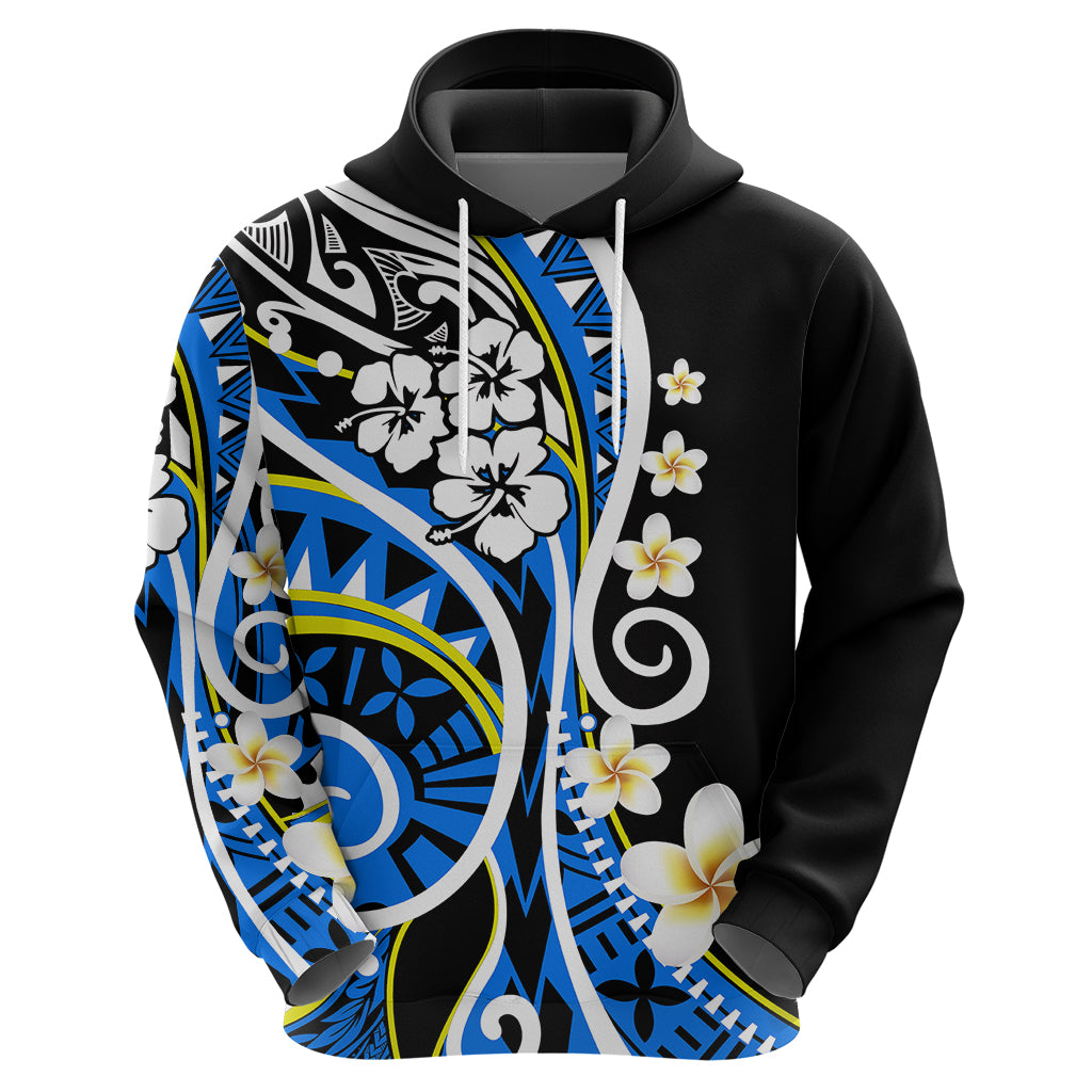 Plumeria Polynesian Hoodie Trending Blue LT6 - Wonder Print Shop