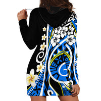 Plumeria Polynesian Hoodie Dress Trending Blue LT6 - Wonder Print Shop