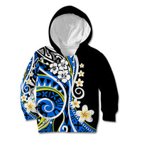 Plumeria Polynesian Kid Hoodie Trending Blue LT6 - Wonder Print Shop