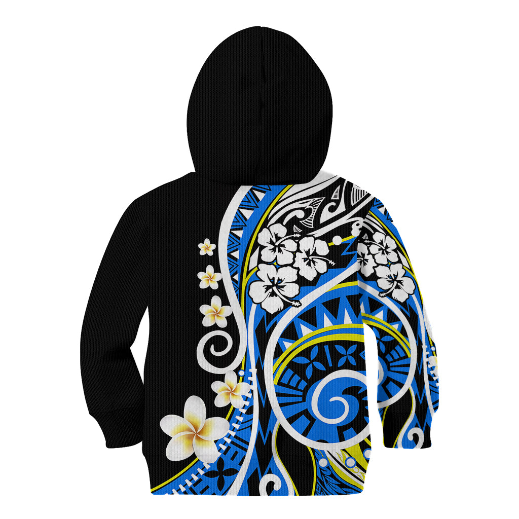 Plumeria Polynesian Kid Hoodie Trending Blue LT6 - Wonder Print Shop