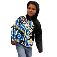 Plumeria Polynesian Kid Hoodie Trending Blue LT6 - Wonder Print Shop