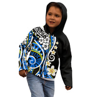 Plumeria Polynesian Kid Hoodie Trending Blue LT6 - Wonder Print Shop