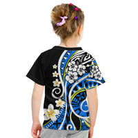 Plumeria Polynesian Kid T Shirt Trending Blue LT6 - Wonder Print Shop