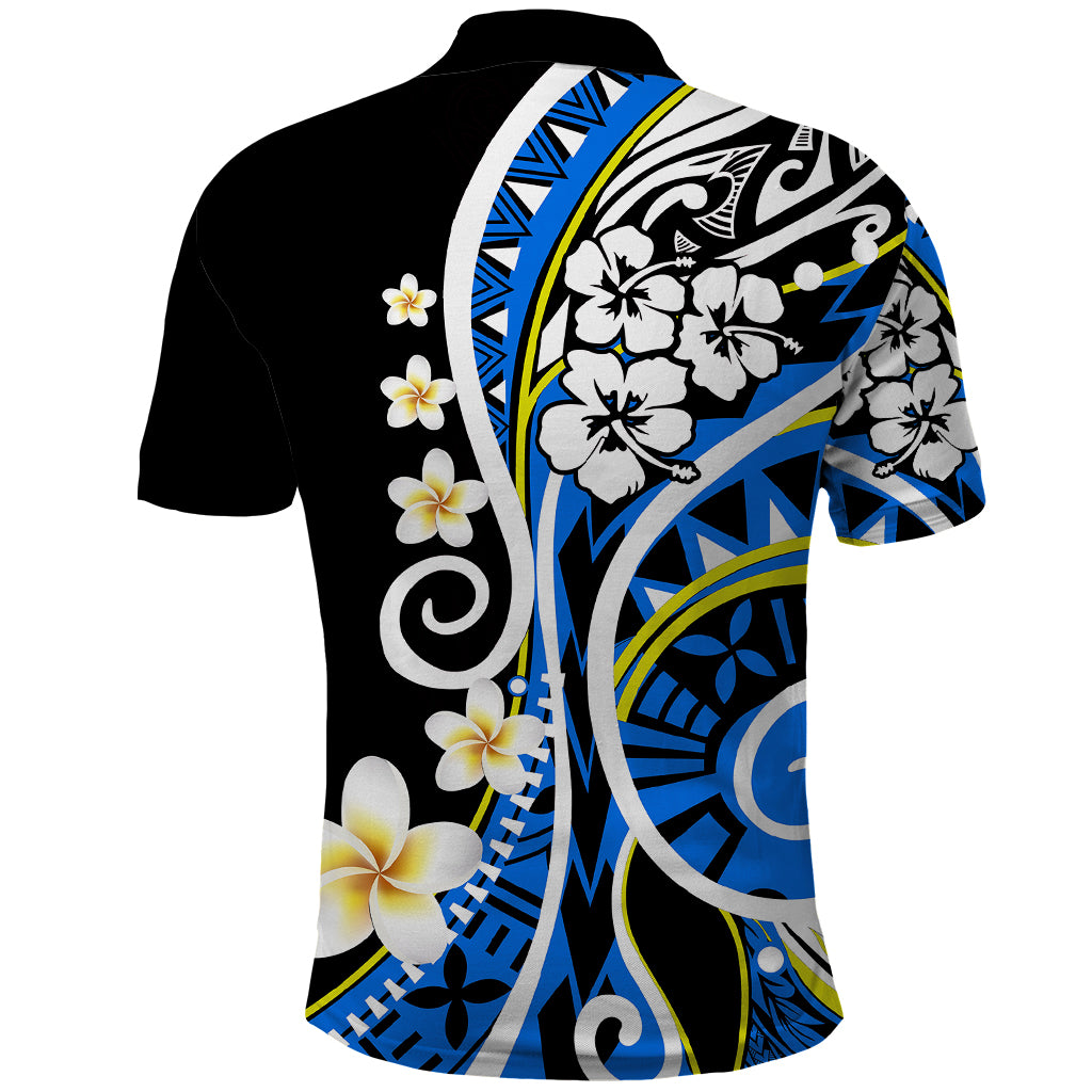 Plumeria Polynesian Polo Shirt Trending Blue LT6 - Wonder Print Shop