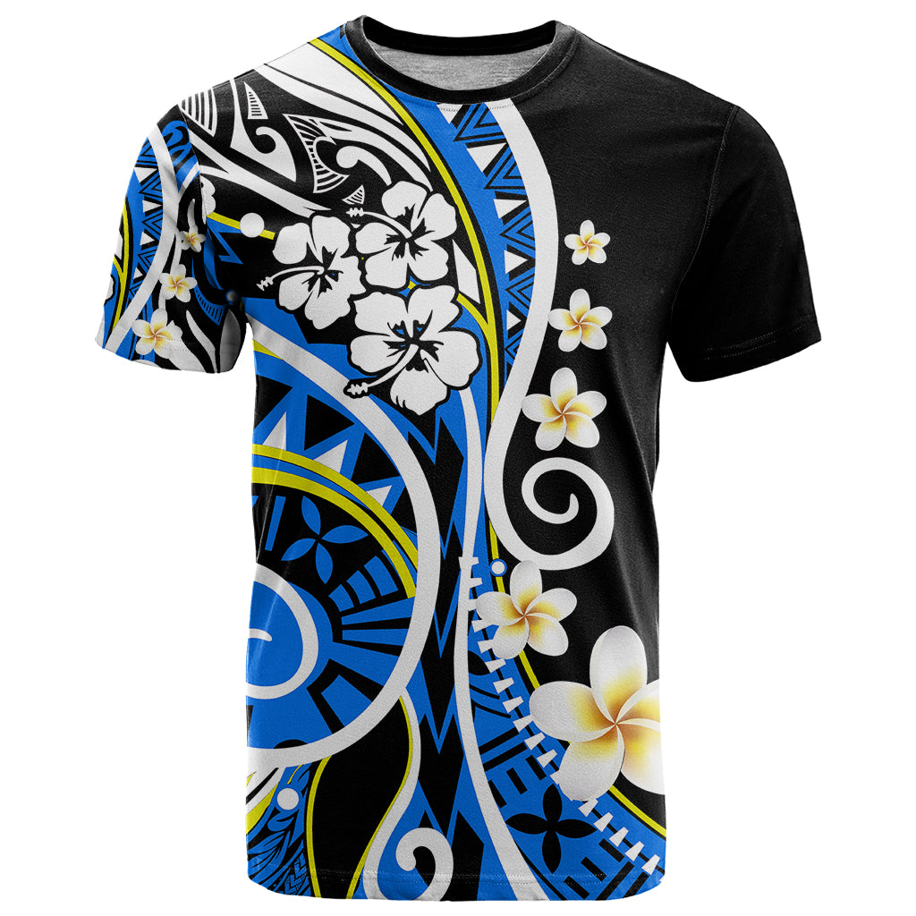 Plumeria Polynesian T Shirt Trending Blue LT6 - Wonder Print Shop