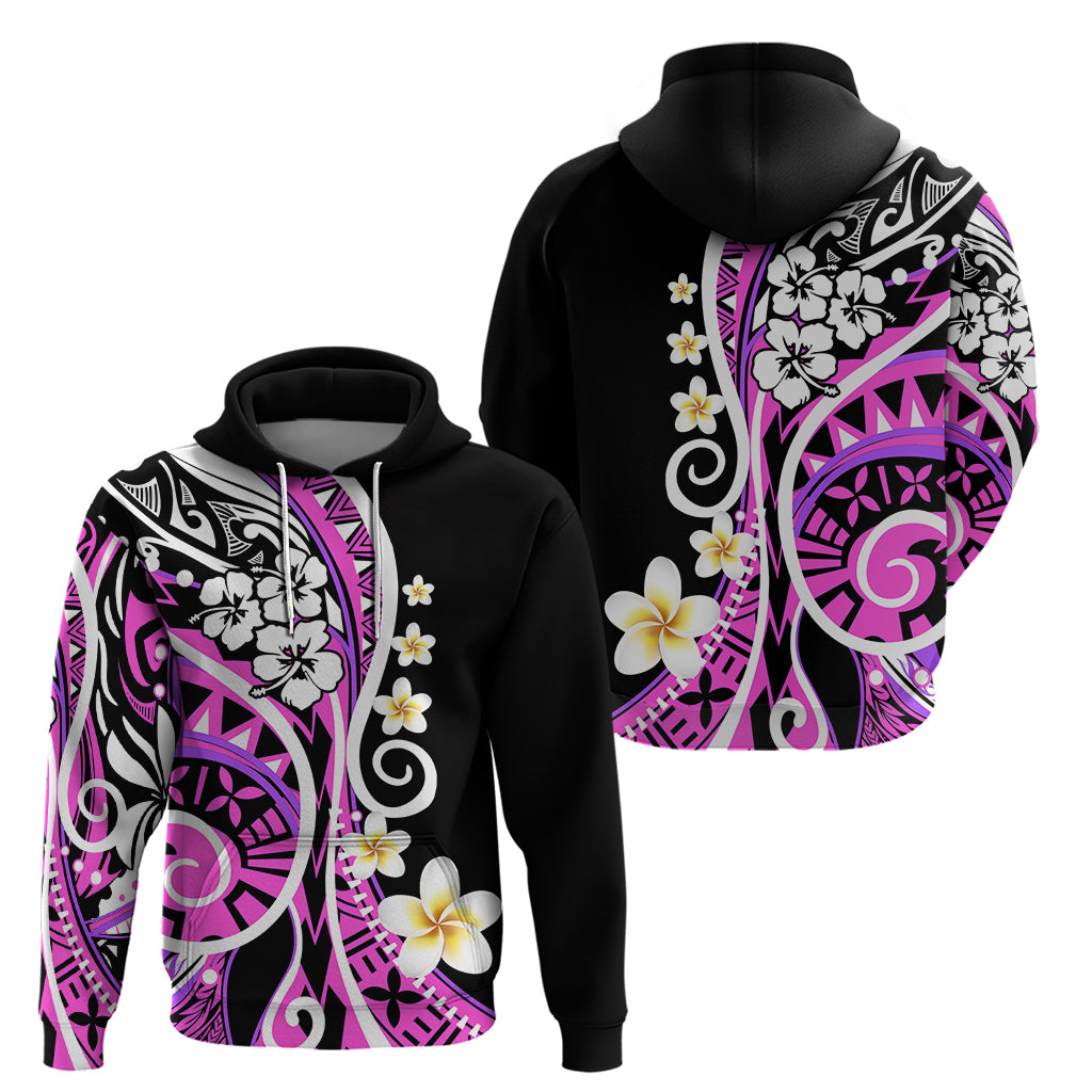 Plumeria Polynesian Hoodie Trending Pink LT6 - Wonder Print Shop