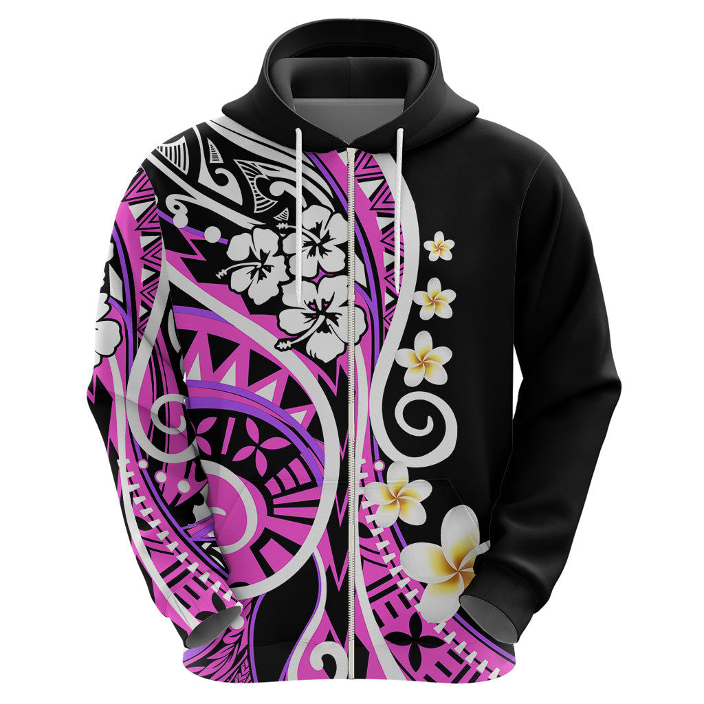 Plumeria Polynesian Hoodie Trending Pink LT6 - Wonder Print Shop