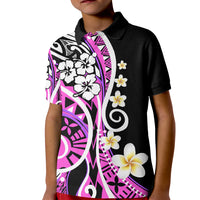 Plumeria Polynesian Kid Polo Shirt Trending Pink LT6 - Wonder Print Shop