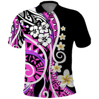 Plumeria Polynesian Polo Shirt Trending Pink LT6 - Wonder Print Shop