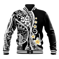 Plumeria Polynesian Baseball Jacket Trending Black LT6 - Wonder Print Shop