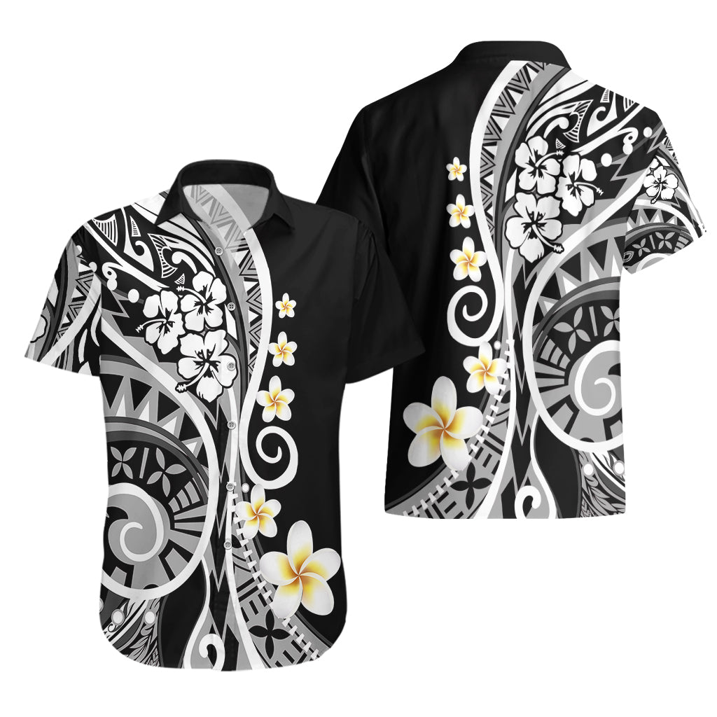 Plumeria Polynesian Hawaiian Shirt Trending Black LT6 - Wonder Print Shop