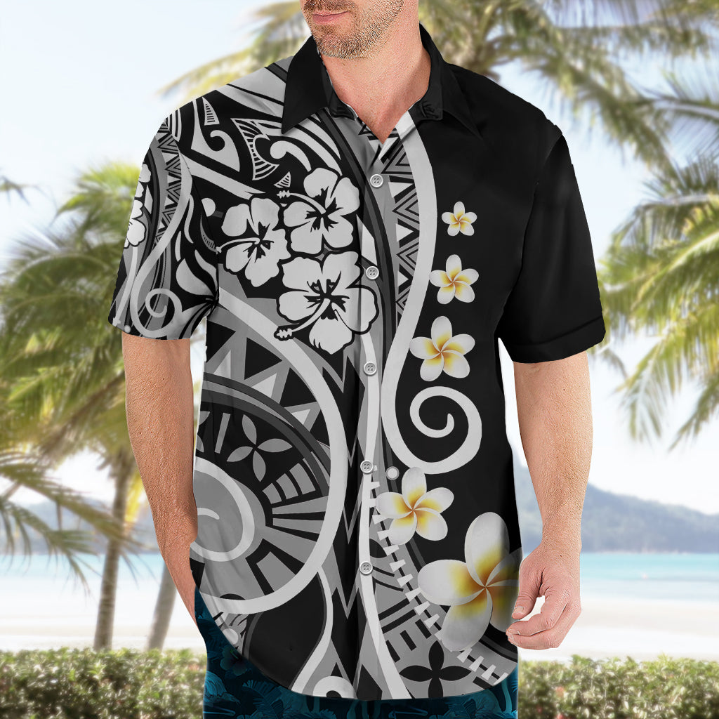 Plumeria Polynesian Hawaiian Shirt Trending Black LT6 - Wonder Print Shop