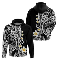Plumeria Polynesian Hoodie Trending Black LT6 - Wonder Print Shop