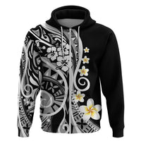 Plumeria Polynesian Hoodie Trending Black LT6 - Wonder Print Shop