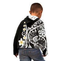Plumeria Polynesian Kid Hoodie Trending Black LT6 - Wonder Print Shop