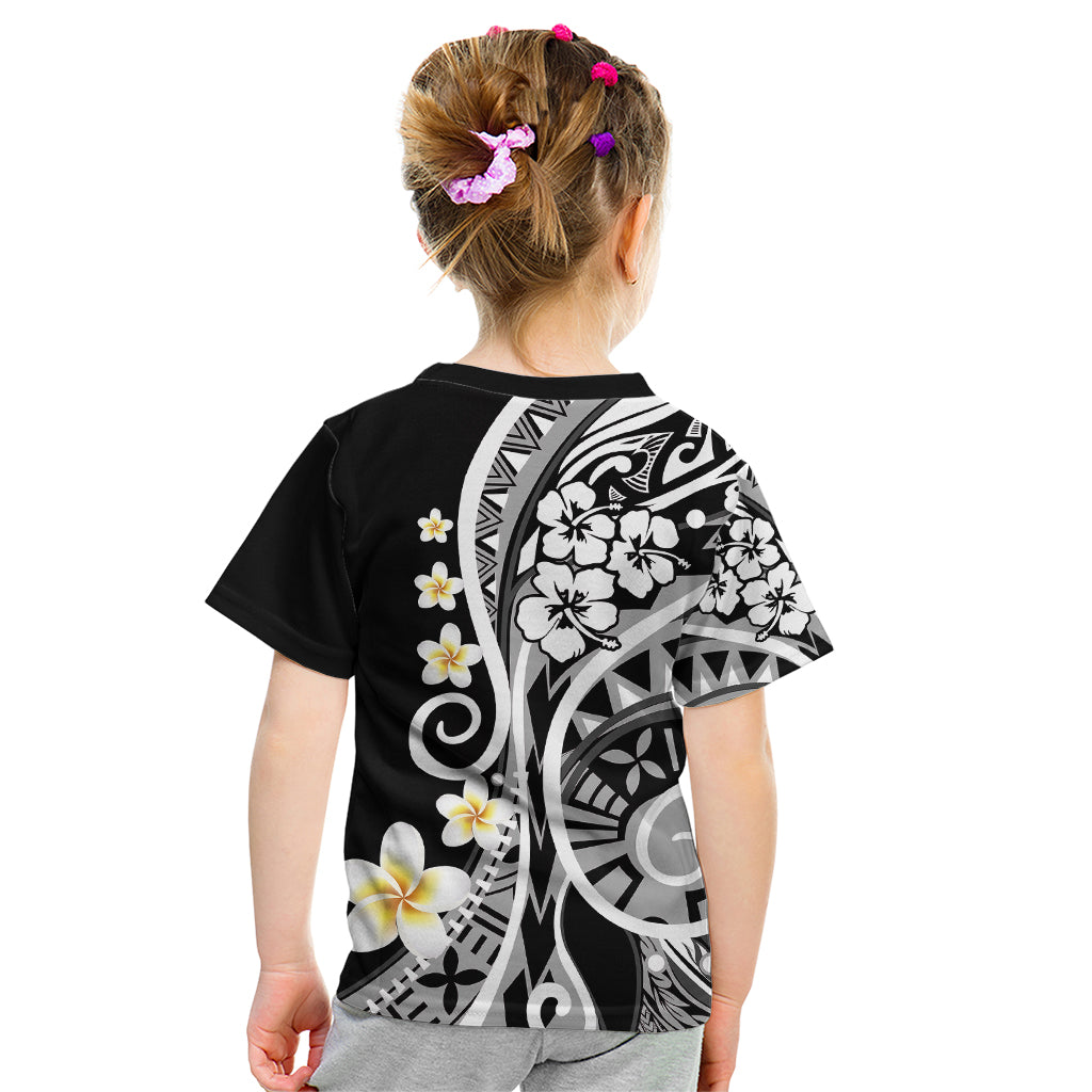 Plumeria Polynesian Kid T Shirt Trending Black LT6 - Wonder Print Shop