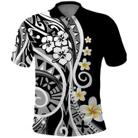 Plumeria Polynesian Polo Shirt Trending Black LT6 - Wonder Print Shop