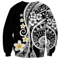 Plumeria Polynesian Sweatshirt Trending Black LT6 - Wonder Print Shop