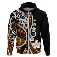 Plumeria Polynesian Hoodie Trending Brown LT6 - Wonder Print Shop