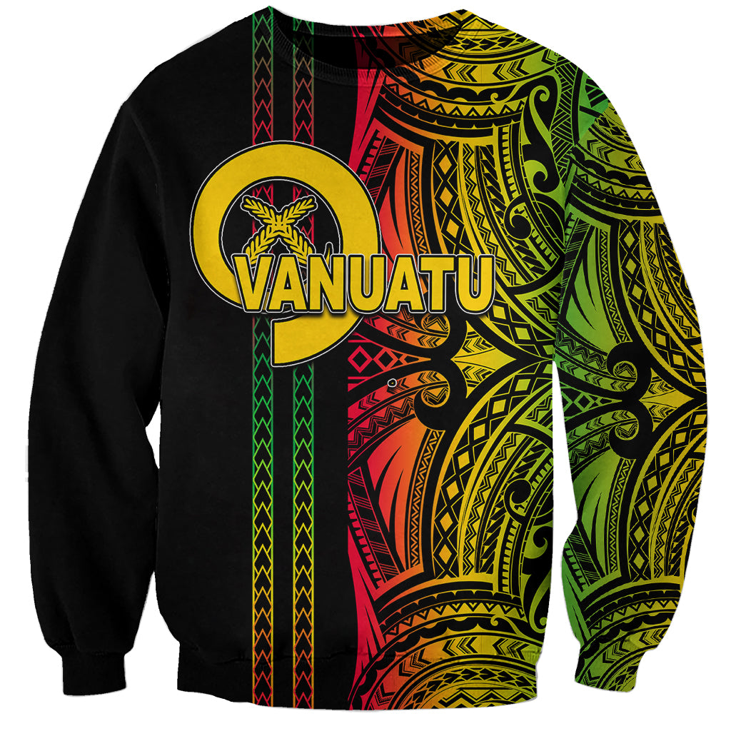 Custom Vanuatu Sweatshirt Polynesian Tribal LT6 - Wonder Print Shop