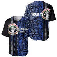 Custom Northern Mariana Islands Baseball Jersey Polynesian Tribal LT6 - Wonder Print Shop