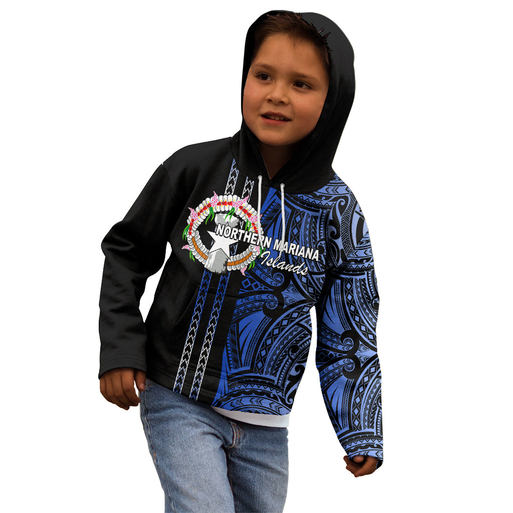 Custom Northern Mariana Islands Kid Hoodie Polynesian Tribal LT6 - Wonder Print Shop