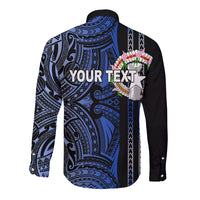 Custom Northern Mariana Islands Long Sleeve Button Shirt Polynesian Tribal LT6 - Wonder Print Shop