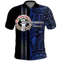 Custom Northern Mariana Islands Polo Shirt Polynesian Tribal LT6 - Wonder Print Shop