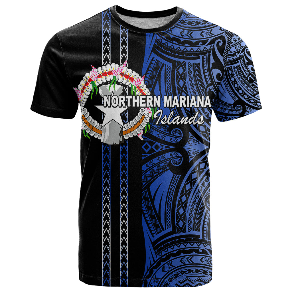 Custom Northern Mariana Islands T Shirt Polynesian Tribal LT6 - Wonder Print Shop