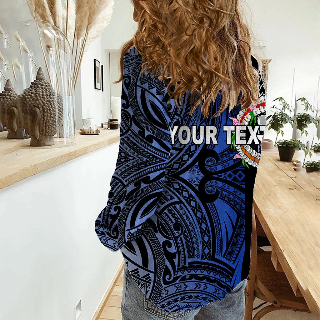 Custom Northern Mariana Islands Women Casual Shirt Polynesian Tribal LT6 - Wonder Print Shop