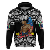 Personalized Samoa Pride Hoodie Tribal Patterns Black LT6 - Wonder Print Shop