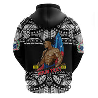 Personalized Samoa Pride Hoodie Tribal Patterns Black LT6 - Wonder Print Shop
