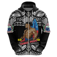 Personalized Samoa Pride Hoodie Tribal Patterns Black LT6 - Wonder Print Shop