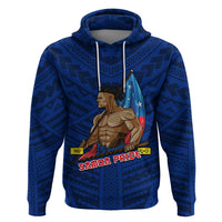 Personalized Samoa Pride Hoodie Simple Blue Style LT6 - Wonder Print Shop