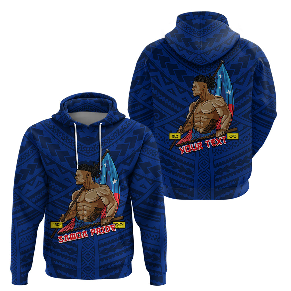 Personalized Samoa Pride Hoodie Simple Blue Style LT6 - Wonder Print Shop
