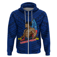 Personalized Samoa Pride Hoodie Simple Blue Style LT6 - Wonder Print Shop