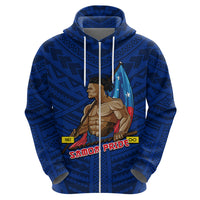 Personalized Samoa Pride Hoodie Simple Blue Style LT6 - Wonder Print Shop