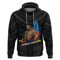 Personalized Samoa Pride Hoodie Simple Black Style LT6 - Wonder Print Shop
