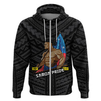 Personalized Samoa Pride Hoodie Simple Black Style LT6 - Wonder Print Shop